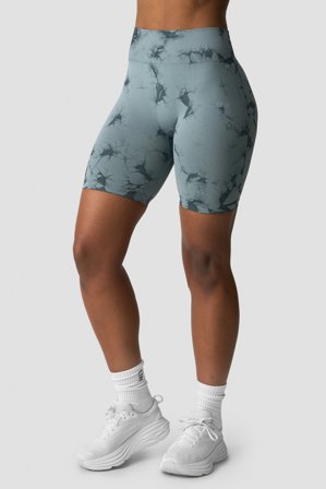 ICANIWILL - Define Seamless Tie Dye Biker Shorts Stormy Blue - Dame - ICIW
