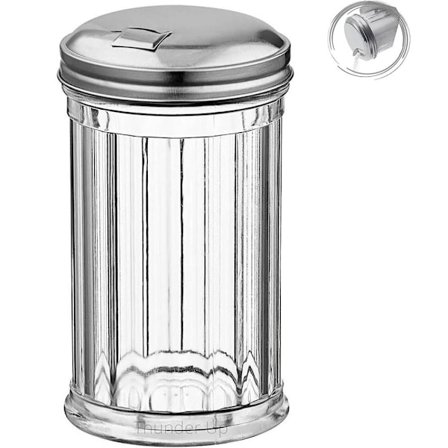 Sukkerhældedispenser Rustfrit stål krydderiflaskespreder