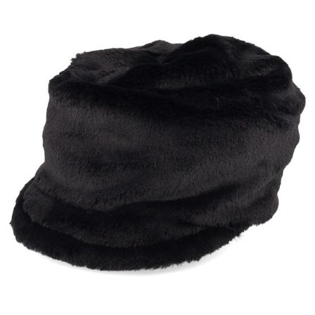 Mayser - Svart Beanie - Fijara Fake Fur Black Visor Beanie @ Hatstore