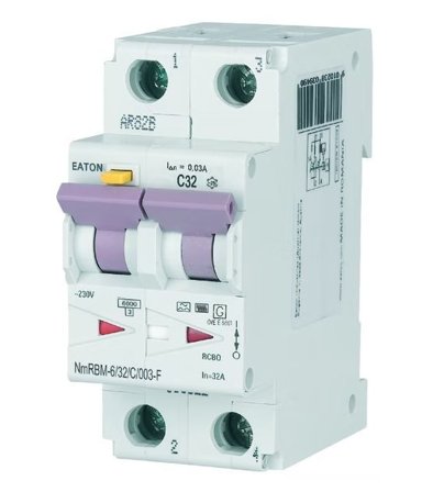 Eaton Jordfeilautomat 32A C Type-F xDigital NmRB6-32/2/C/003-F
