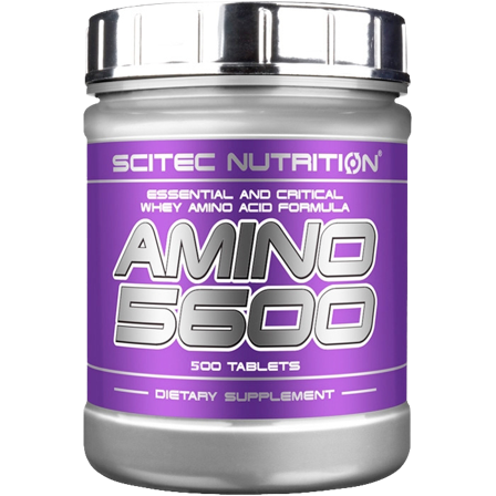 Scitec Nutrition Amino 5600 EEA + hydrolysoitu hera 500 tablettia
