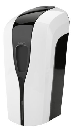 Deltaco OFFICE Non-contact dispenser for hand disinfection, white / black