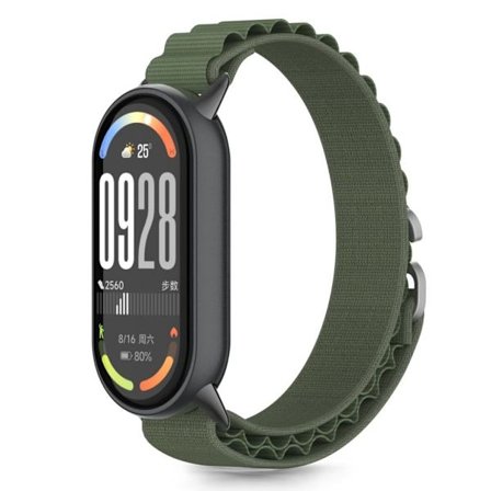 Tech-Protect Nylon Pro Watch Strap for Xiaomi Smart Band 8/9/10/NFC - Green