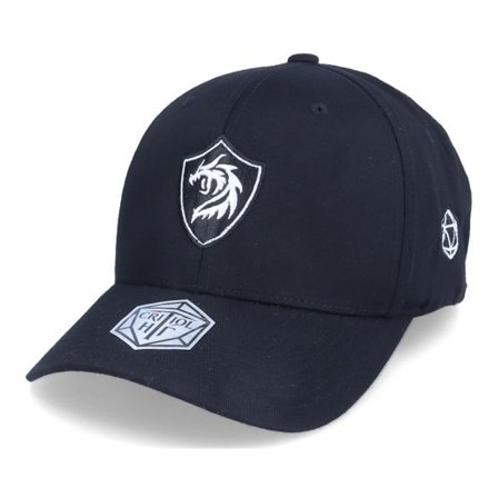 Critiql Hit - Svart flexfit Keps - Dragon Shield Emblem Black Flexfit @ Hatstore
