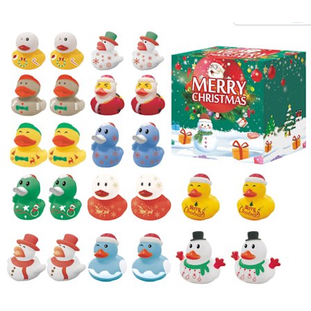 Julbadankor i Gummi - Ljudaktiverade Snögubbe- & Ren-Design