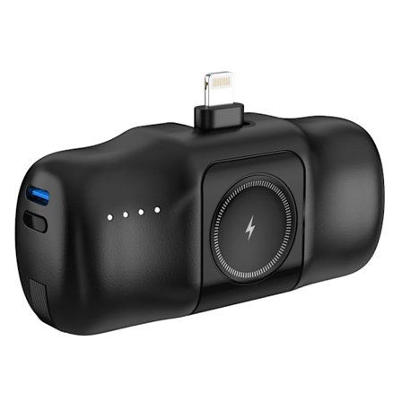 Wozinsky Powerbank 5000mAh 15W med Lightning-kontakt, USB-C och