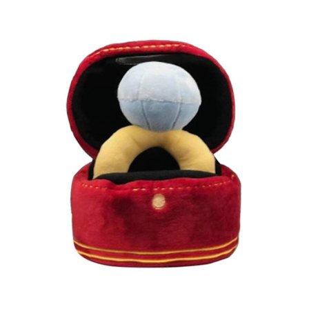 Kreativt og unikt design hundelegetøj kæledyrsring plyslegetøj hundelegetøj 15 X 13 cm flerfarvet