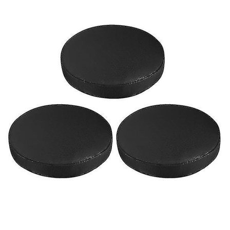 3 stk. Svarte Setetrekk Barstol Trekk Runde Stretch Stol Trekk Barstol Trekk Svart Stol