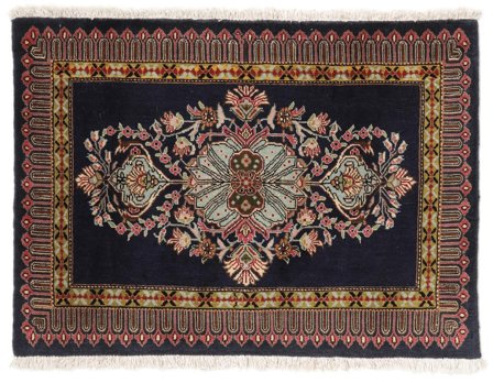 Tappeto Kashmar Fine 64X89 Nero/Rosso Scuro (Lana, Persia)