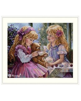 Stickpackung Bild Tea Party - Arti Balta