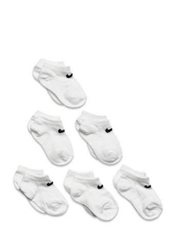 Nike 6N-6Pk No Show Sock - White - 23.5-27