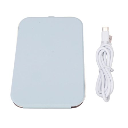 LED-sminkningsspegel 3 ljusfärger Justera ljusstyrka Touch Switch Spegel för hemreseanvändning Blå