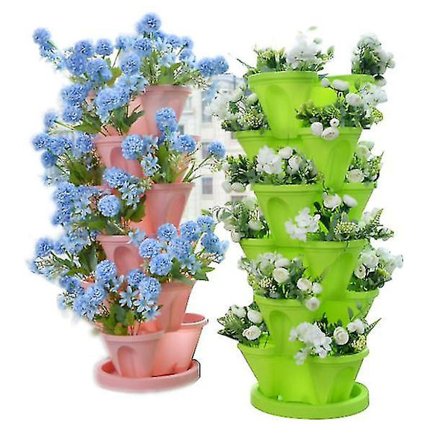 Tredimensionell Fyrbladad Blomkruka (endast 1 kruka och bricka)