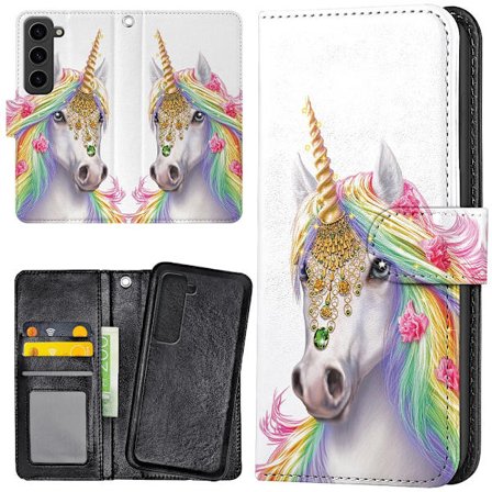 Samsung Galaxy S23 - Lompakkokotelo/Kuoret Unicorn/Yksisarvinen