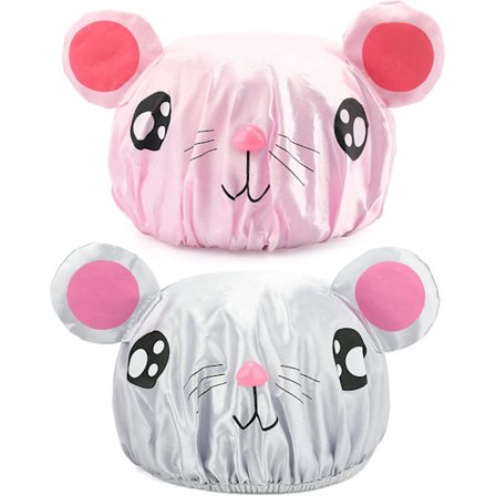 2 stk. brusehætter, genanvendelige badehætter til børn, velegnet til brusebad og salon for drenge og piger