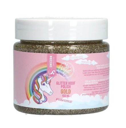 Lucky Horse Unicorn Glitter Hovolje - Gull
