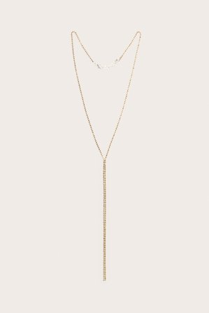 Kappahl | Wisior z kryształkami | Jasnobrązowy