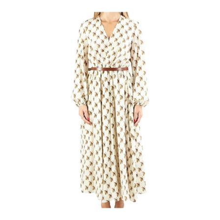 Max Mara Midi Kjole Hvid, Dame