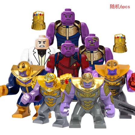 MOC Mini Anime Actionfigurer Marvel Superhjälte Stora karaktärer Byggstenar Klossar DIY Hot Toys för BARN Födelsedagspresenter