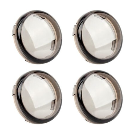 4 stk. Anti-røyk Blinklyslinsedeksel Motorsykkel Lampeklokke ABS Lysdeksel for Harley-Davidson