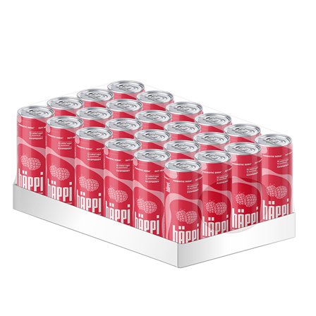 24 x hÄppi 330 ml Hallon