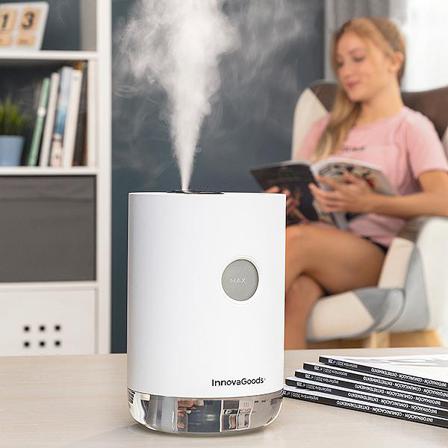 Mini Luftfuktare Med Ultraljud - Fuktar & Fräschar Upp Luften Vit