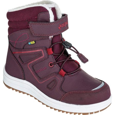 Zig Zag Rincet Kids Winterboot Waterproof Children lined boots Red 36