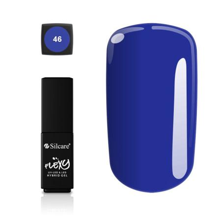 Silcare - Flexy - Hybrid Gel - Color: 46 - 4,5 Gram Blå