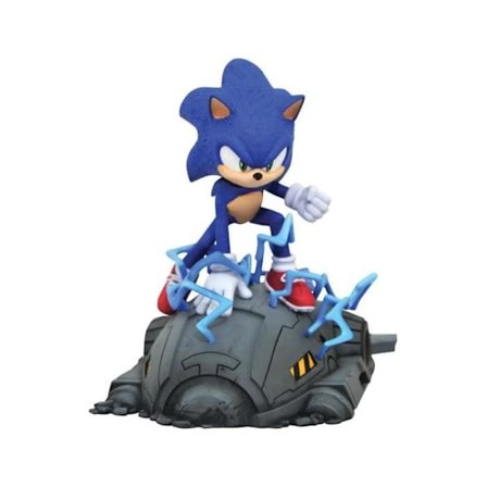 Sonic Statuette - Diamond Select - Filmgalleri 1/6 Sonic 13 cm - Blå - Voksen - Indendørs