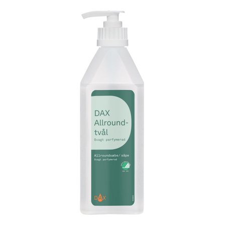 DAX Flytande krämtvål, allround, parfymerad, pumpflaska, 600ml - Lyreco - Städ och hygien - Tvål och hygien - Tvål - Flytande