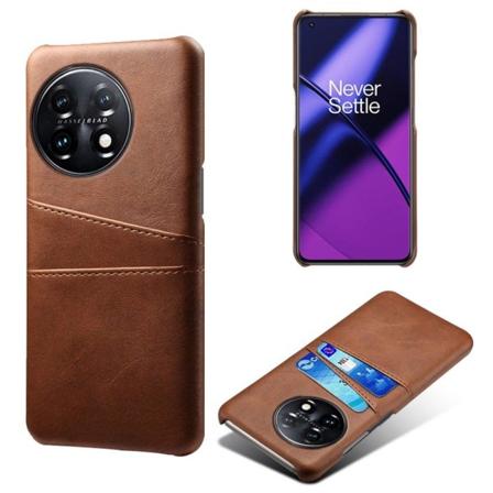 Dual Card Etui OnePlus 11 - Brun Brown