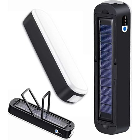 Magnetisk Mini Campinglykt, 4 Moduser Solcelle Hengende Lanterne, LED Innendørs Nødlampe, Bærbar Utendørs Oppladbar Teltlykt for Camping, Fotturer, N