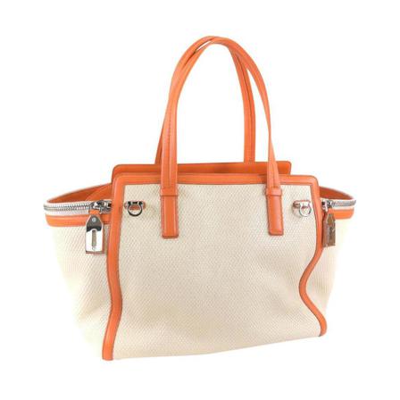 Salvatore Ferragamo Pre-owned Handtas , Beige , Dames , Maat: ONE Size