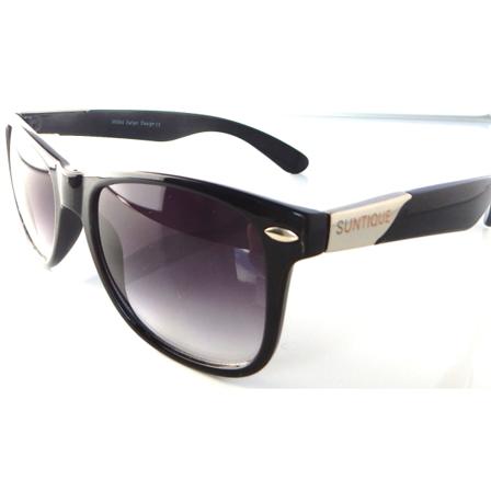 Suntique W004 Solglasögon Wayfarer Blanco - Ink Fodral Svart