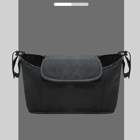 Rattail-laukku Rattail-vaunu Rattail-järjestäjä MUSTA