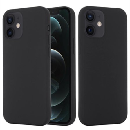 iPhone 12 Mini Liquid Silikonskal - MagSafe-kompatibelt - Svart