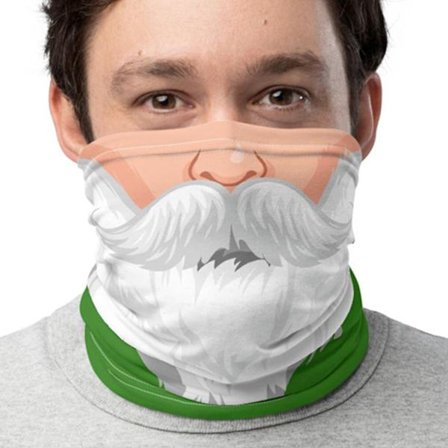 Joulupukin kaula puolinaamari Tube Bandana-huivi - spot-ale