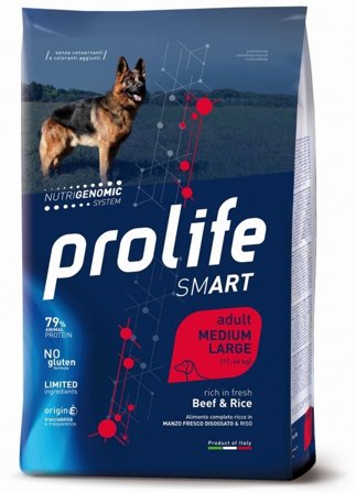 Prolife Dog Smart Beef & Rice Cibo Secco Per Cani Adulti Taglia