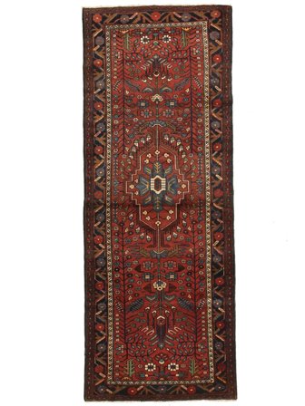 Hamadan Rug 113X302 Runner Wool