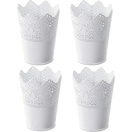 Vit - Set om 4 Makeup Organizer - Makeup Brush Holder - Versat