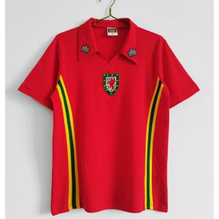 76-79 säsong hemma Wales retro jersey träningsdräkt T-shirt Scholes NO.18 XL