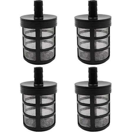 4 st Rörfilter Trädgårdsslangfilter Vattenpumps Sugfilter Vatten för Högtryckstvätt