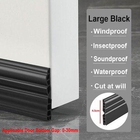 100 cm Dør Bund Tætningsliste Draft Excluder LARGE
