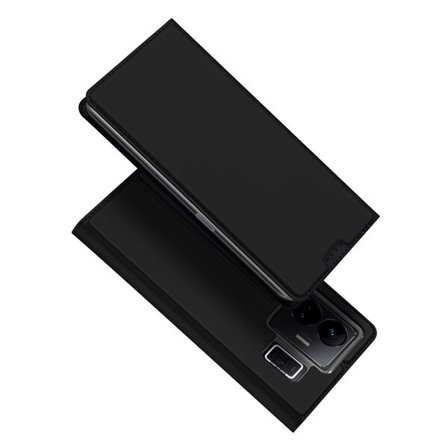 Dux Ducis Skin Pro-etui til Realme GT Neo 5 / Realme GT3 Flip Cover Card Wallet Stand Sort