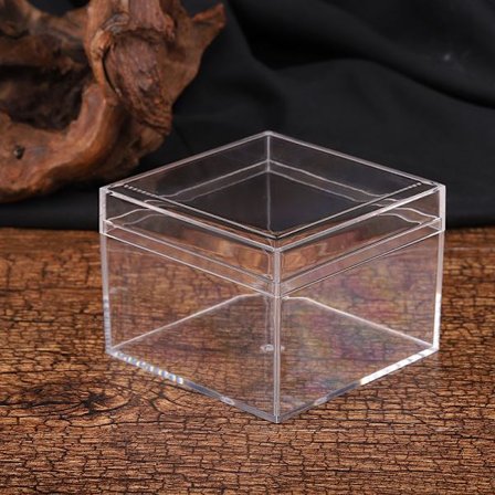 10 stk 8*8*6cm gjennomsiktig akryl godteriboks