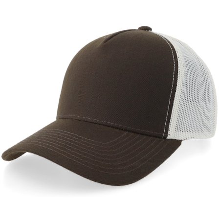 Equip - Braun trucker Cap - Blank Brown/Stone A-frame Trucker @ Hatstore