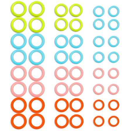 300 stk. Plastik Sting Markører Strik Markører Ringe Glatte Hækle Sting Markør Ring Assorterede Strik Tællere Nåleklemme (Tilfældig Farve)