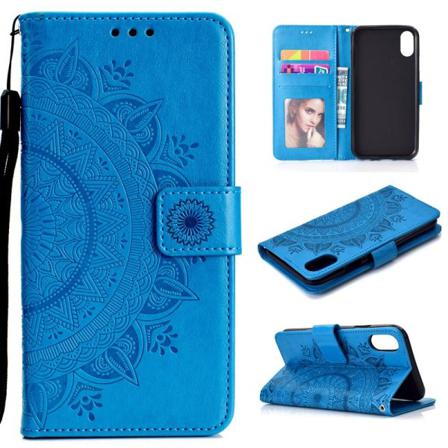 Xiaomi Redmi 9a - Mandala Fodral - Blå Blue Blå