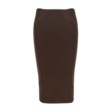 Laneus Midi Skirts Brun, Dame