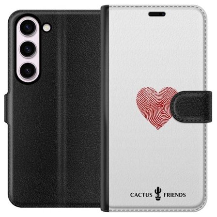 Kompatibelt Lommeboketui til Samsung Samsung Galaxy S23 Cactus and Friends - Fingerprint Love